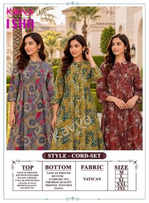 Kavya isha vol 2 branded coord set wholesale in chennai